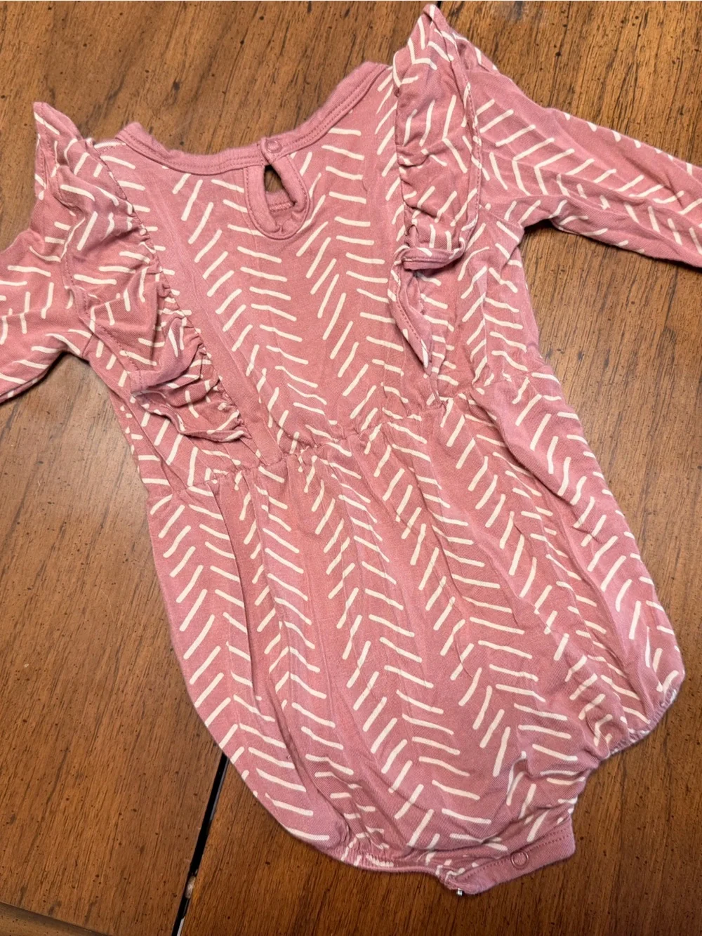 Kyle Baby bubble romper Mauve Pink Patterned 3-6 Months